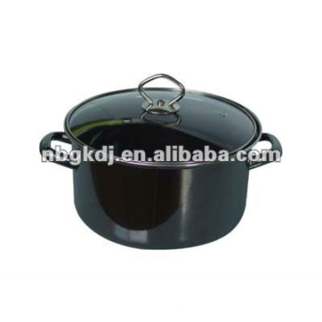 cookware бака эмаль кулон со стеклянной крышкой и ручкой SS